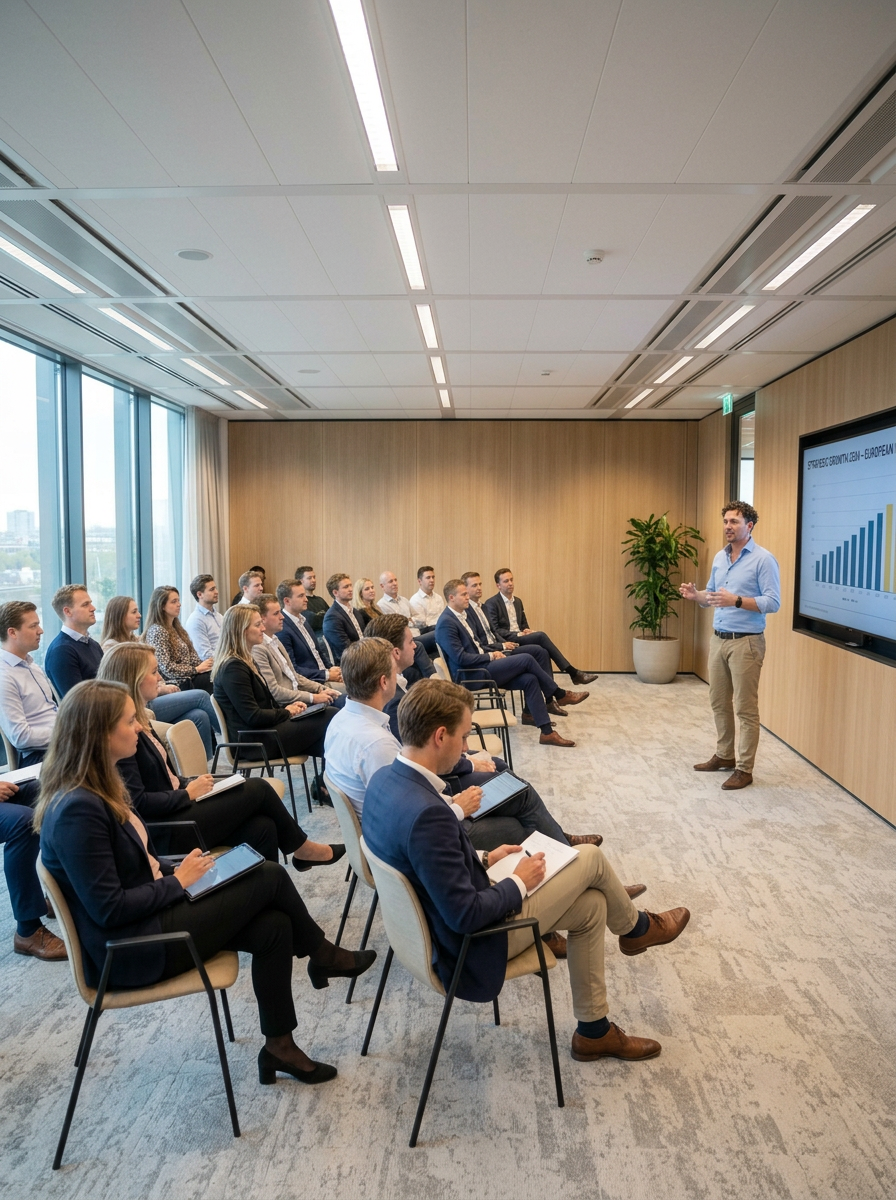 And AI workshop in loft-ruimte met trainer en team